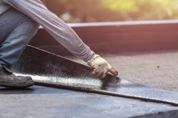 Professional Exterior Waterproofing technician working in Alden, NY